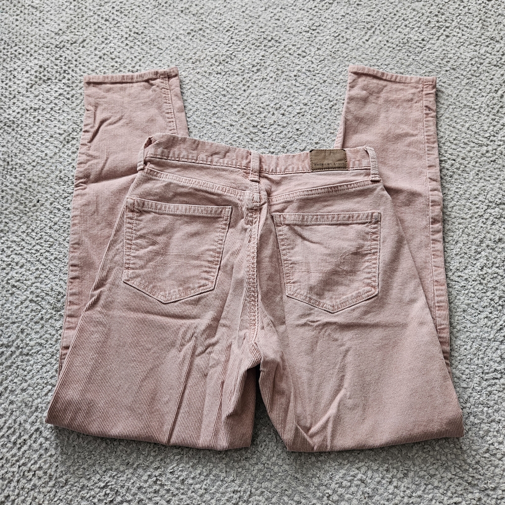AMERICAN EAGLE Pink Corduroy Pants Cotton Blend 00 Regular AE - Picture 7 of 9